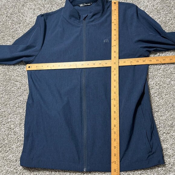 Travis Mathew Mens Medium Navy Full-Zip Lightweight Jacket Polyester Blend - Picture 5 of 10